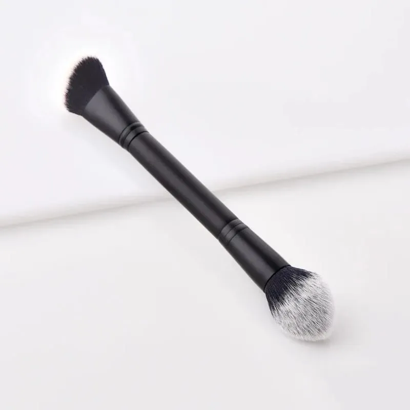 แปรงแต่งหน้าแบบ Double Ended Face Brush แปรงซ่อม Contour แปรงสำหรับครีมผง Face Beauty เครื่องสำอางค์เครื่องมือ — image 2