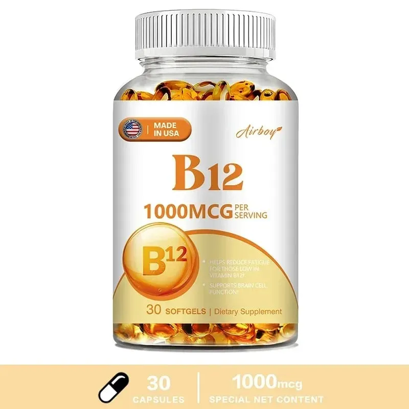 Vitamin B12 1000mcg - Benefits Brain & Heart Function Memory Learning Helps Boost Natural Energy — image 8