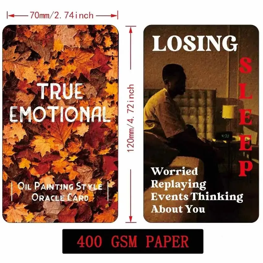 12x7 cm True Emotional Oracle Kartenspiele, kein Handbuch — image 3
