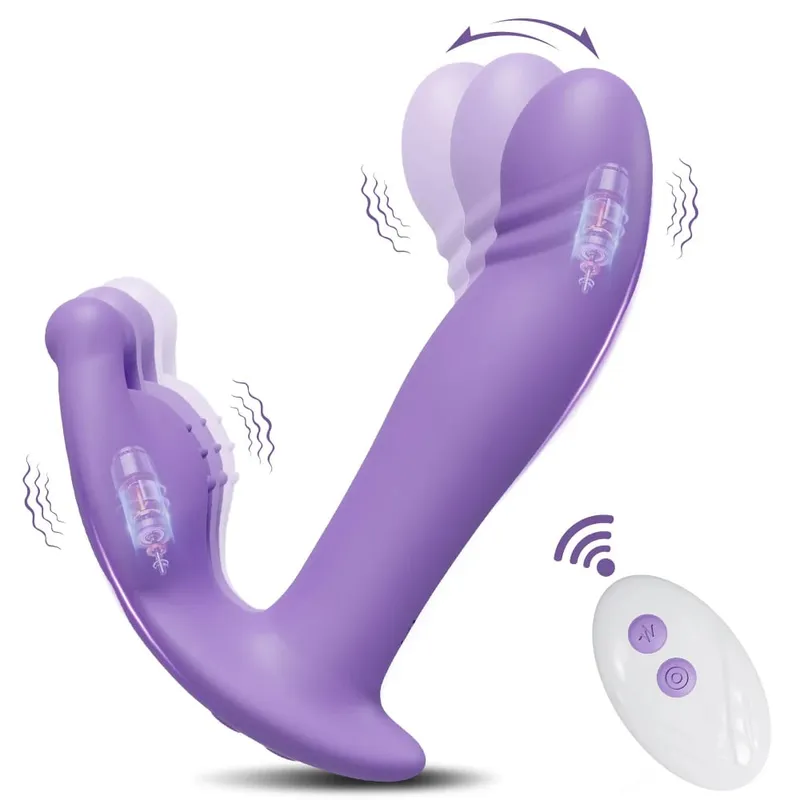 G-Spotกระต่ายช่องคลอดVibratorสำหรับผู้หญิงรีโมทคอนโทรลClitoris Stimulatorสวมใส่กางเกงDildo Vibratorเพศของเล่นสำหรับผู้หญิง