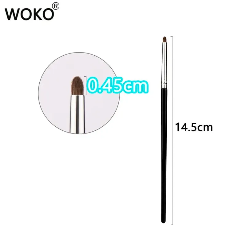 Small Smoky Liner Makeup Brushes Eyeliner Smudge Brush Precision Smudge Makeup Brush Horse Hair Eyeshadow Smudge Brush — image 13