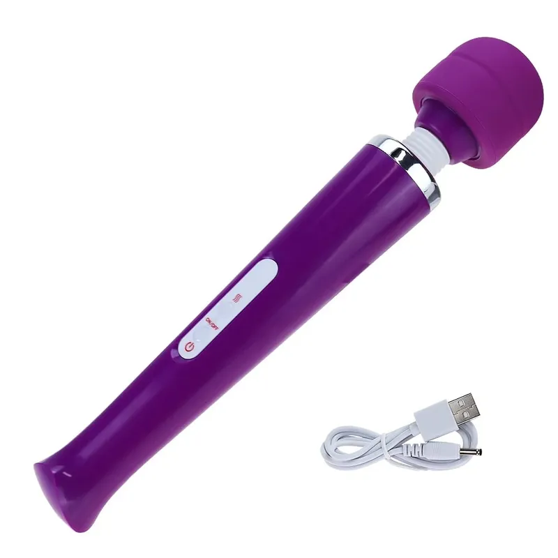 เครื่องสั่นที่มีประสิทธิภาพ Body Massager 10 Speed Ultra ขนาดใหญ่ AV Stick G-spot Dildo Clitoral Stimulator ผลิตภัณฑ์เพศ Sex Toy สำหรับผู้หญิง — image 13