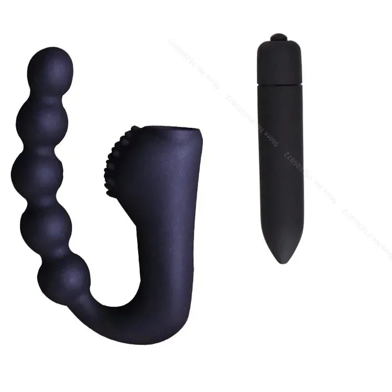 Perline vibranti massaggiatore prostatico plug anale motori impermeabili 10 velocità stimolazione culo ano silicone uomo donna giocattoli del sesso