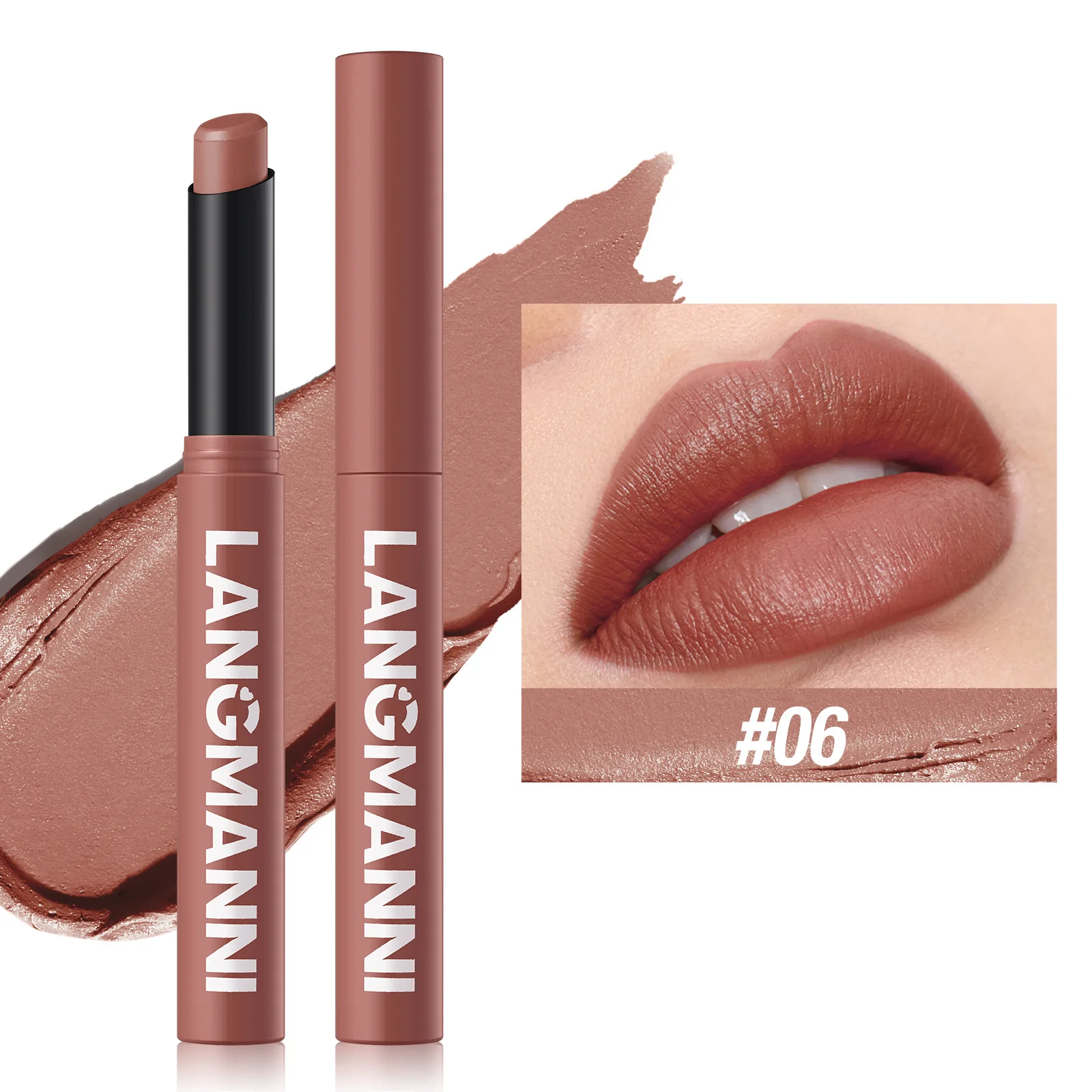 New Rotating Velvet Matte Lipstick Long Lasting Waterproof Lipstick Non-Stick Cup Lip Stain Tint Cosmetics Pencil Liner Makeup — image 9