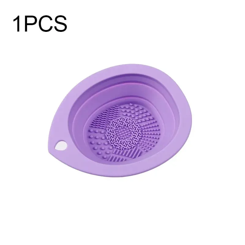 1/2PCS Tappetino per la pulizia del trucco in silicone per la pulizia dei pennelli per il trucco Pennelli per il trucco Strumento per la pulizia dei pennelli HZSQJGZ04
