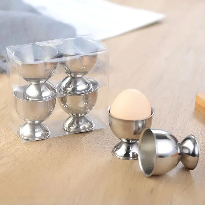 4 pezzi portauova sode in acciaio inossidabile supporto per rack portauova cucina colazione portautensili da cucina portautensili da cucina gadget da cucina — image 2