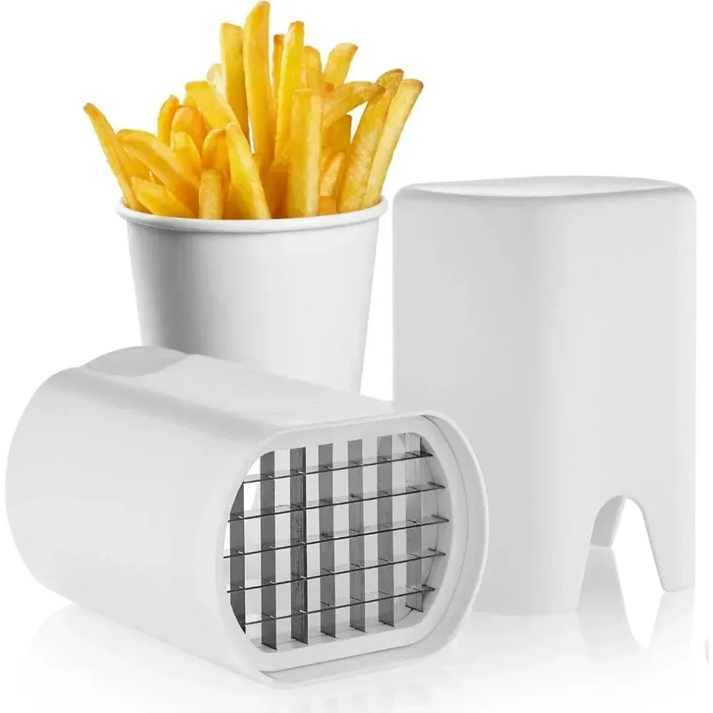 French Fry Cutter Tool White – Tool Food Dicer Veggie Dicer Chopper Veg Chopper White French Fry Cutter Natural Cut Rapid Slicer — image 7