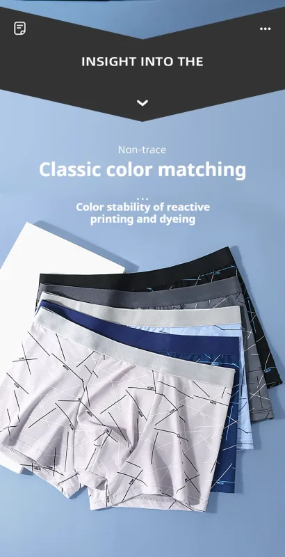 6Pcs Men's Sexy Underwear Boxers Mens Short Soft Comfortable Breathable Fashion Antibacterial Trunks Fitness Running Man Shorts — image 12