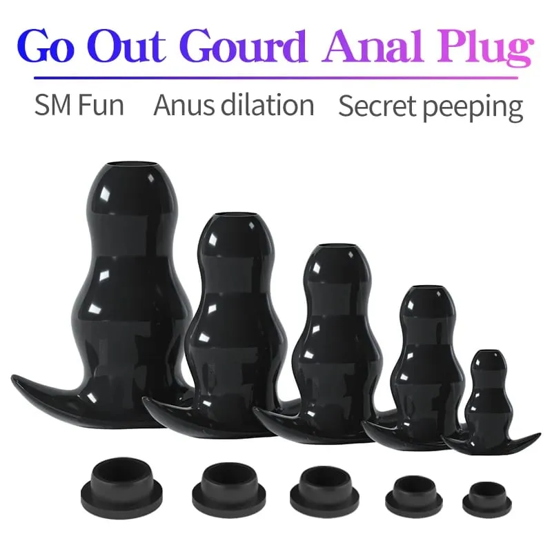 5 velikostí dutý anální kolík/dilatátor/dildo Soft Speculum Sada análních kolíků pro masáž prostaty Intimní/klystýrové sexuální hračky pro ženy Muži Gay — image 4