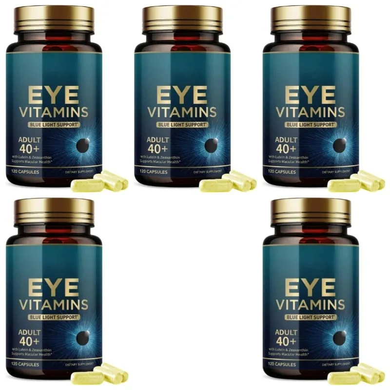 Capsule di vitamine per gli occhi Supporto alla luce blu con luteina e zeaxantina per oltre 40 anni Supporto per la salute maculare per uomini e donne 120 capsule — image 11