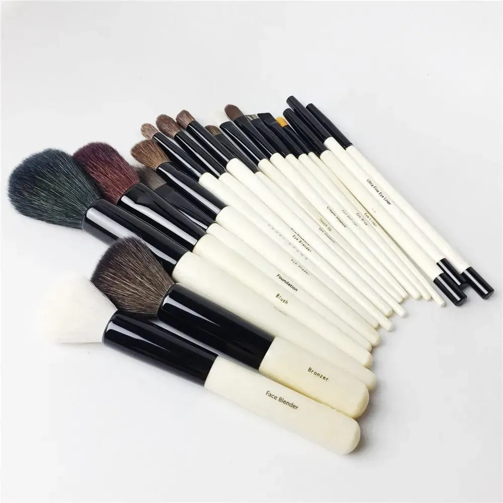Conjunto completo de pincéis de maquiagem com 18 pincéis, cabo de madeira de qualidade, kit de pincéis cosméticos, pincéis de maquiagem de madeira de beleza — image 3
