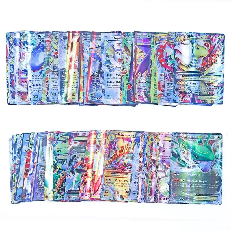 20PCS new French Pokemons Cards Vstar V GX MEGA TAG TEAM EX Game Battle Card hot sale — image 2