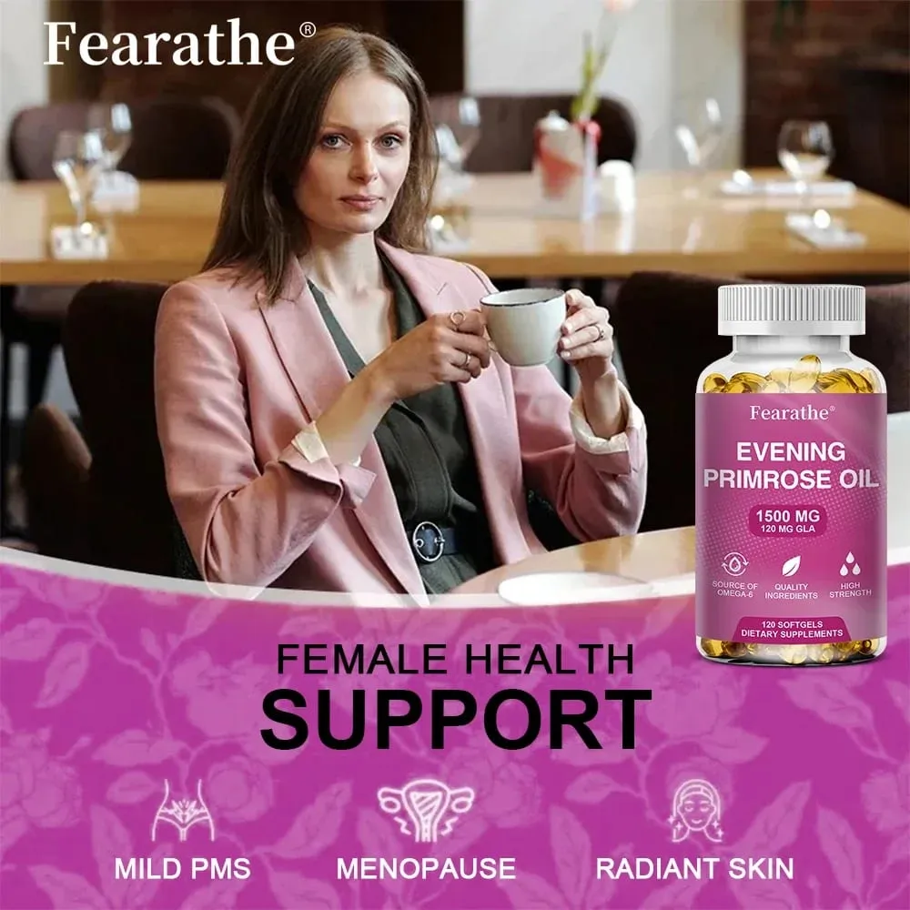 Capsules d'huile d'onagre naturelle, antioxydant, renforce l'immunité, convient aux femmes pour améliorer la santé endocrinienne — image 5