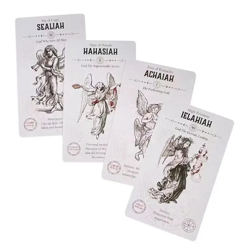 Engel-Tarot-Karten, mysteriöse Wahrsagerei, Orakel für Party-Play-Brettspiel-Deck — image 3