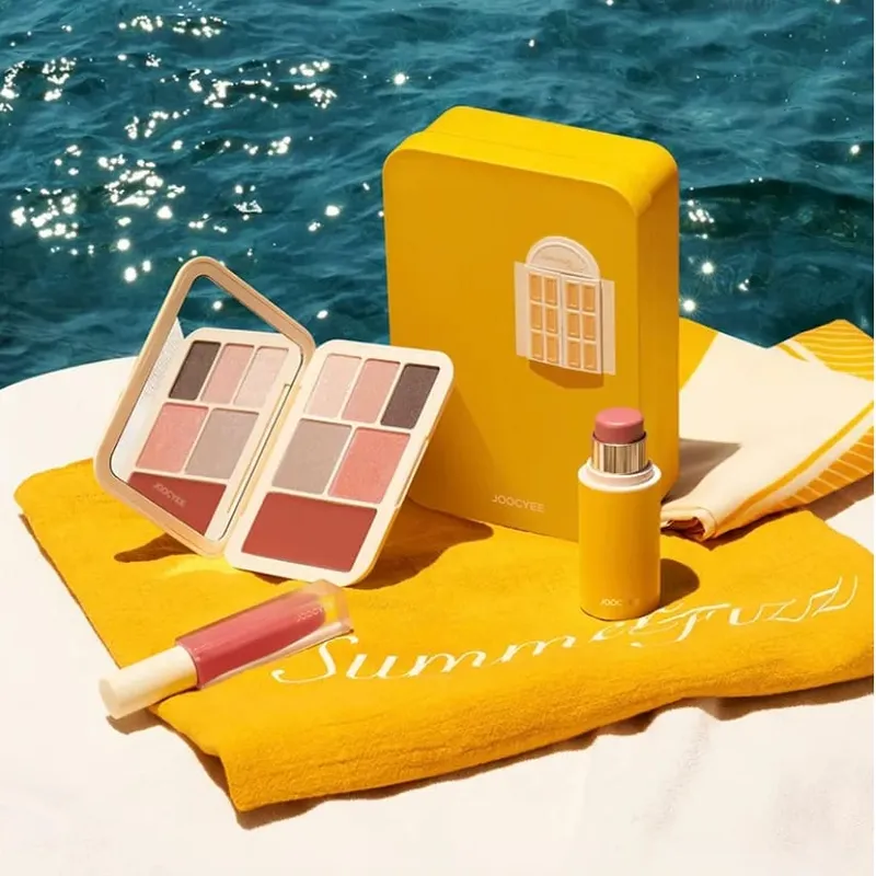 Coffret cadeau de Maquillage d'été, rouge à lèvres, glaçage et Palette de fard à paupières, Kit cosmétique complet pour la saint-valentin, cadeau de Maquillage — image 3