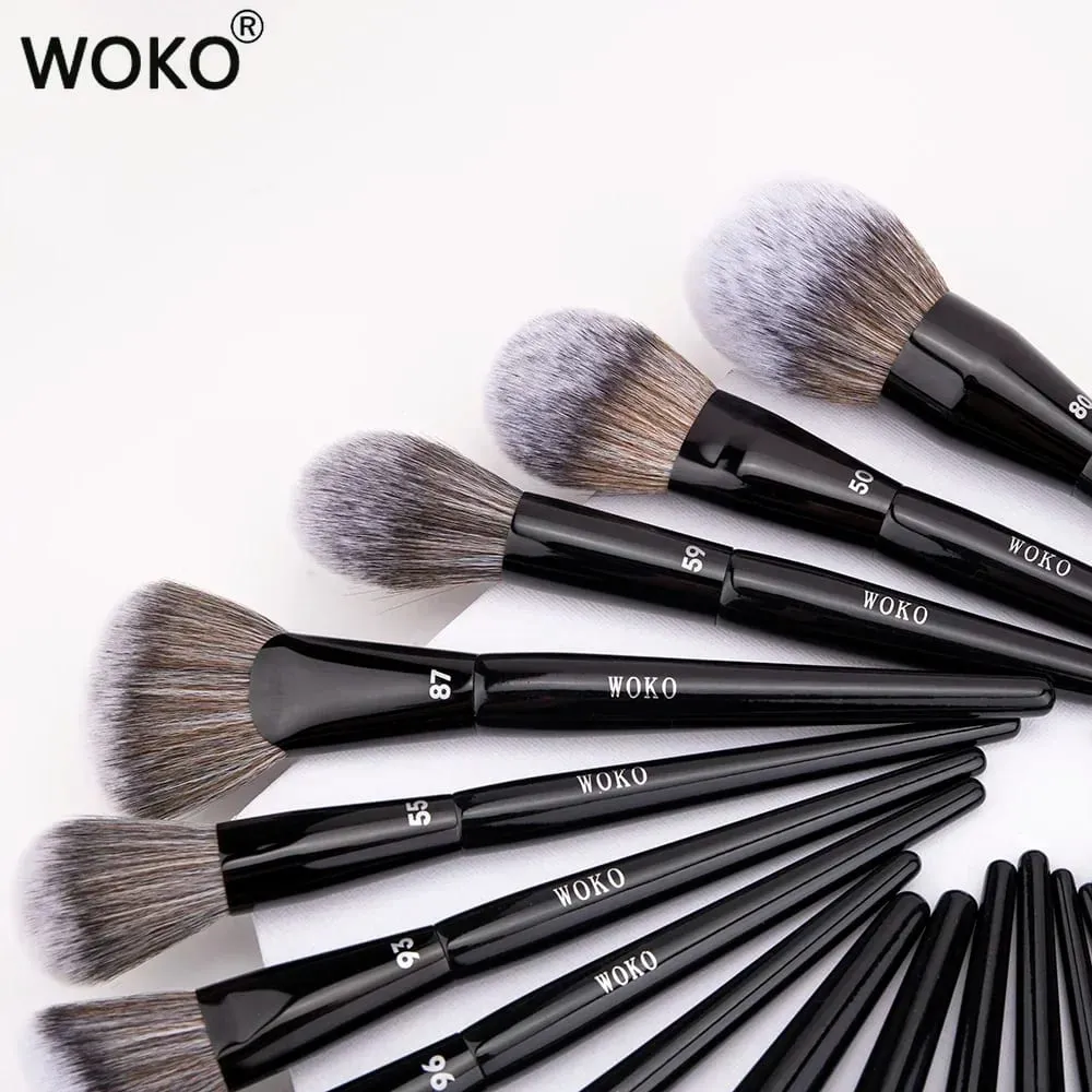 Professional Foundation Powder Highlighter Contour Cream Blush Makeup Brushes Concealer Eyeshadow Smudge Liner Eyebrow Lip Brush — image 3