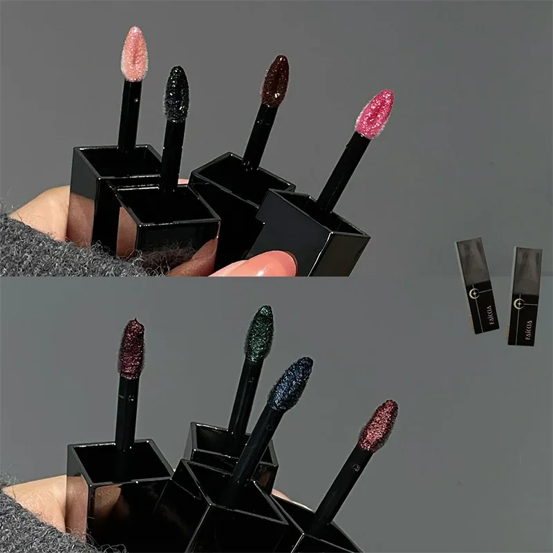 8 가지 색상 글리터 워터리 립 글로스 다이아몬드 진주 빛 메탈릭 립스틱 지속 모이스춰 라이징 끈적 거리지 않는 할로윈 파티 메이크업 — image 5