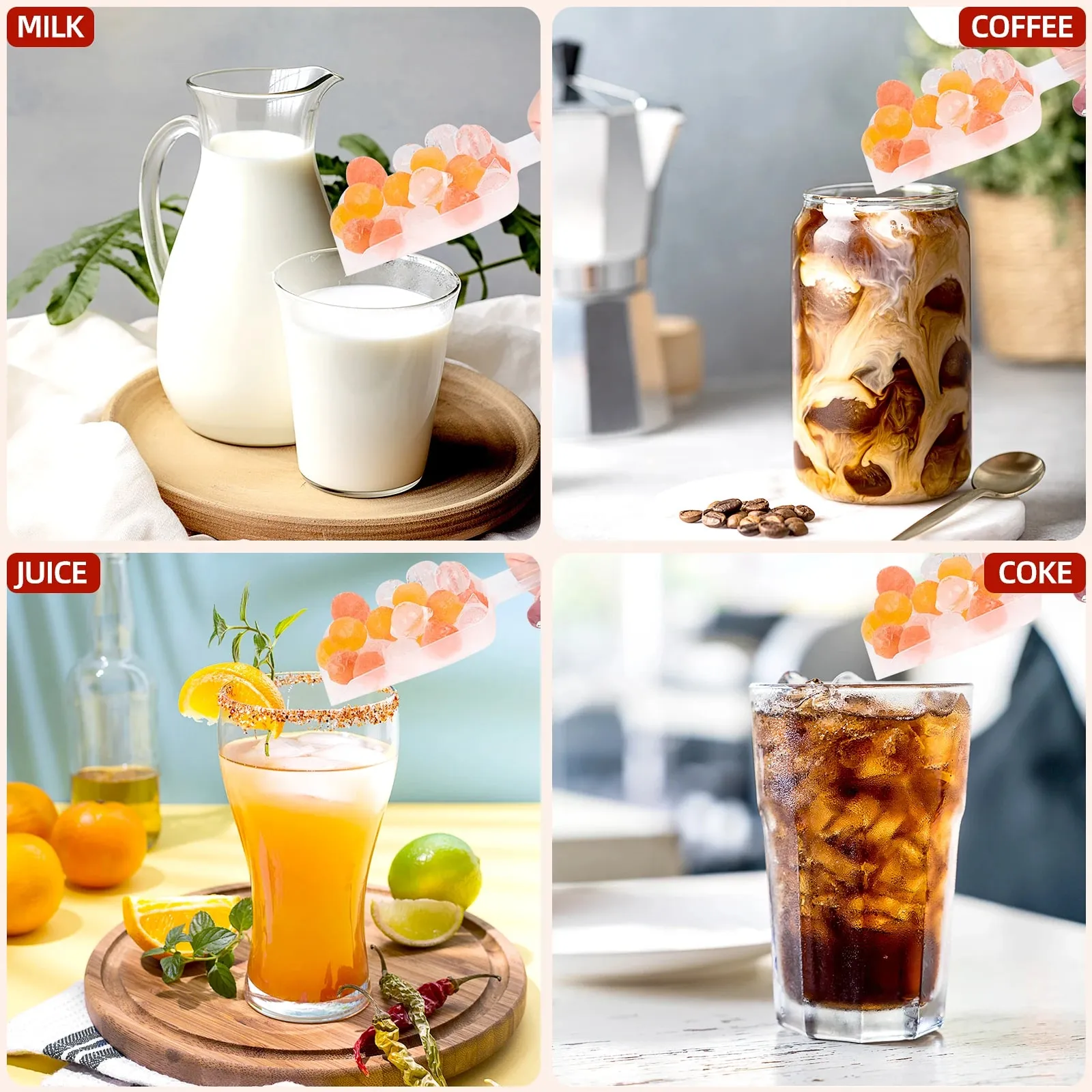 Mini-Eiswürfelform, 104 Löcher, runde Eiskugelform, winzig zerkleinert, zum Kühlen von Bar, Cocktail, Whisky, Getränk, Kaffee, Saft, Küchenwerkzeug — image 7