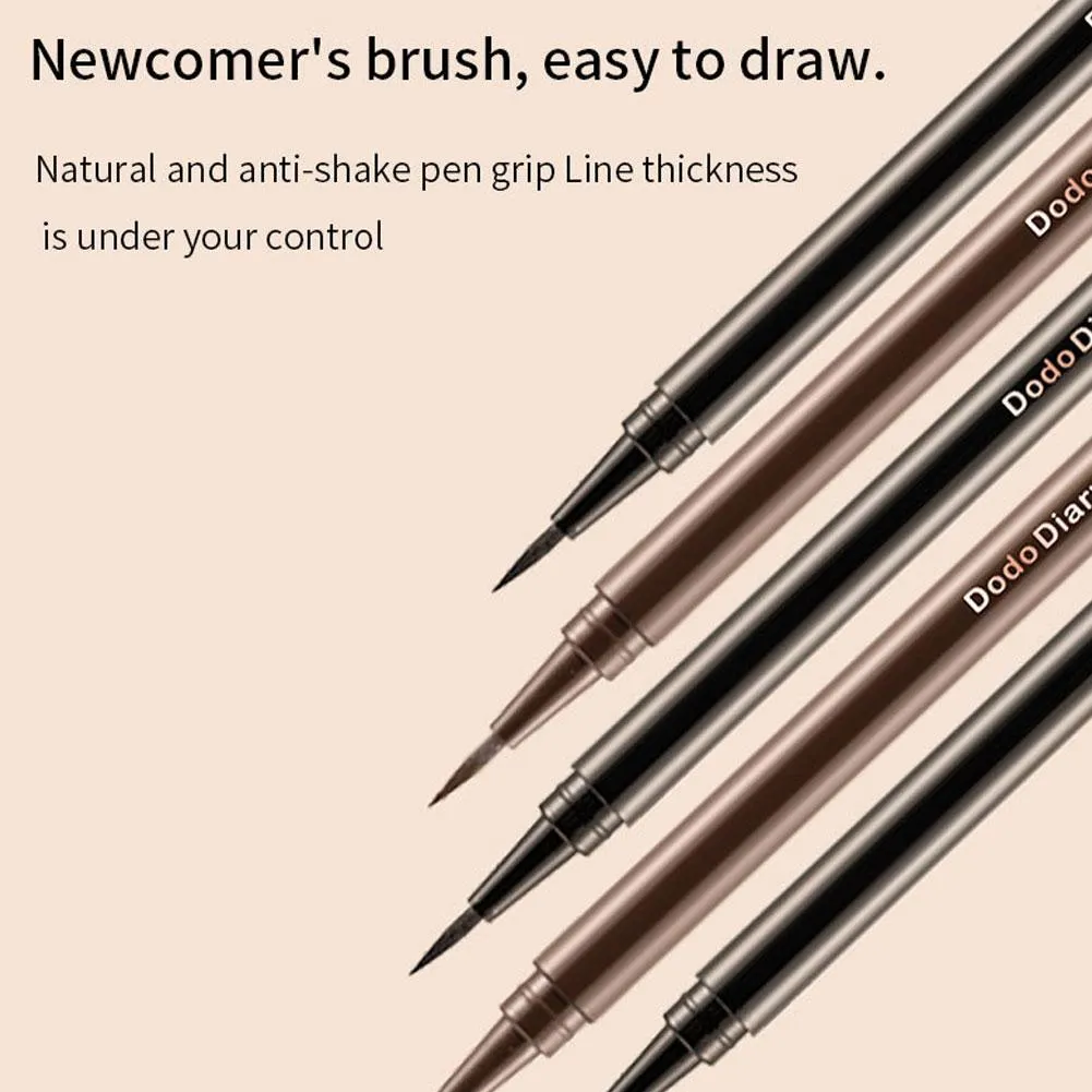 New Black Brown Color Liquid Eyeliner Pen Waterproof Long-lasting Natural Eye Liner Pencil Fast Dry Soft Texture Makeup Tools — image 5