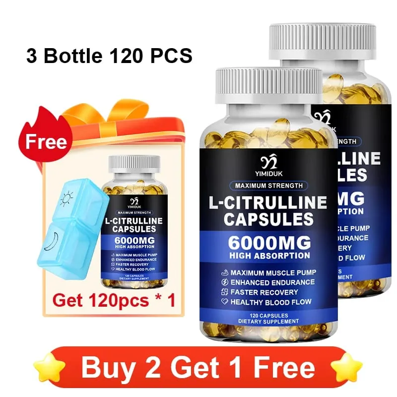 Kapsul L-citrulline Premium dengan Gelatin Citrulline Potensi Tinggi Mendukung Kesehatan Kapal Meningkatkan Latihan Mempercepat Perbaikan Otot — image 12