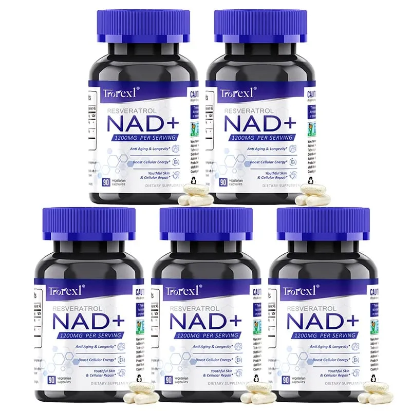 NAD + Doplněk resveratrolu NAD Plus Boosting – podporuje buněčnou energii, metabolismus proti stárnutí, zdraví pokožky — image 10