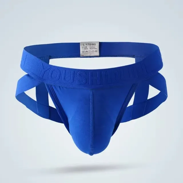 1 PCS New Men Sexy Low Rise Panties G-strings Thong Jock Strap Underwear Briefs Convex Pouch Underpants Gays Clothes Lingerie — image 12