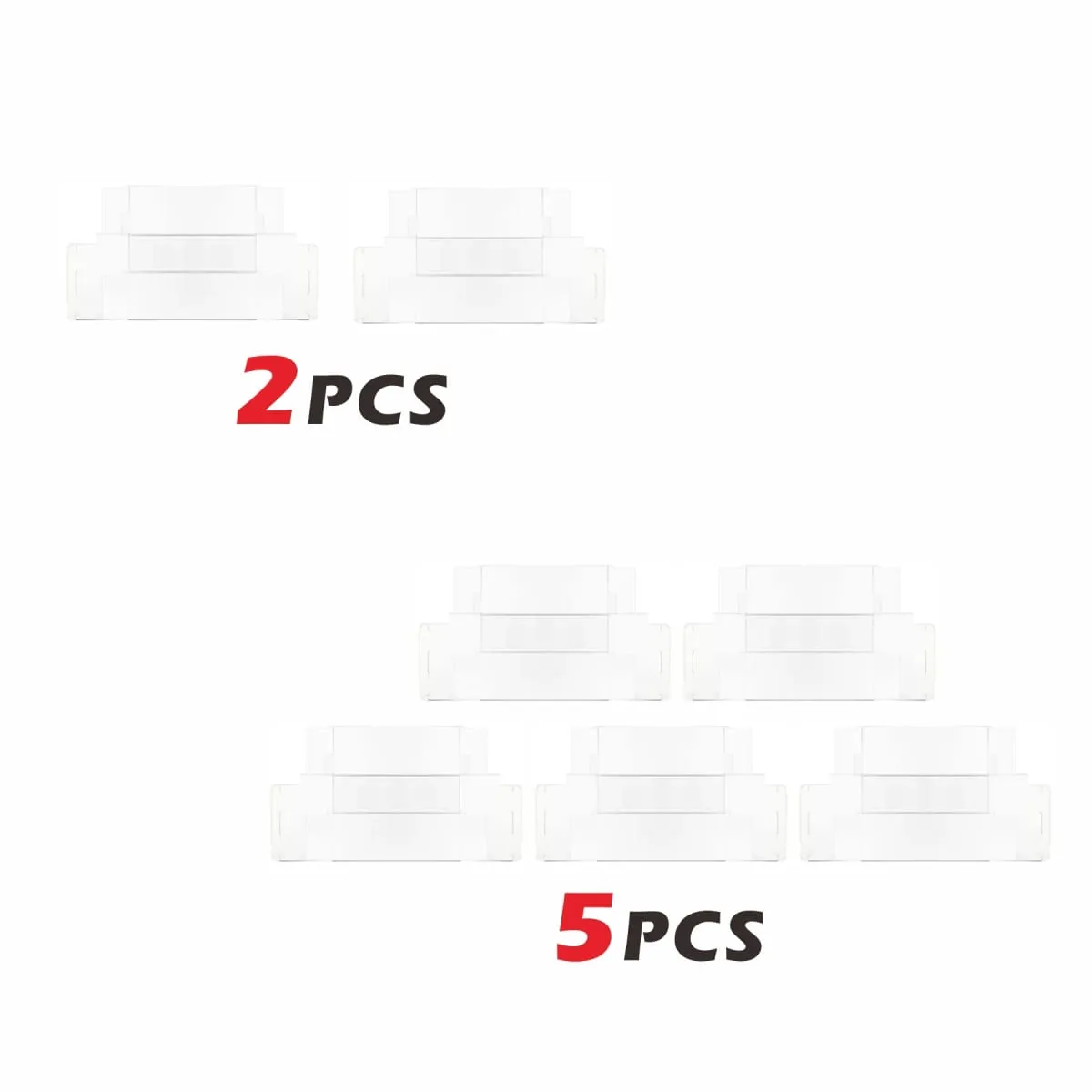 2/5 יחידות נרתיק מגן פלסטיק שקוף עבור Pkmn Center קופסה מיוחדת יפנית (עבור Tohoku Poncho Pikachu Promo/Kanazawa) — image 6