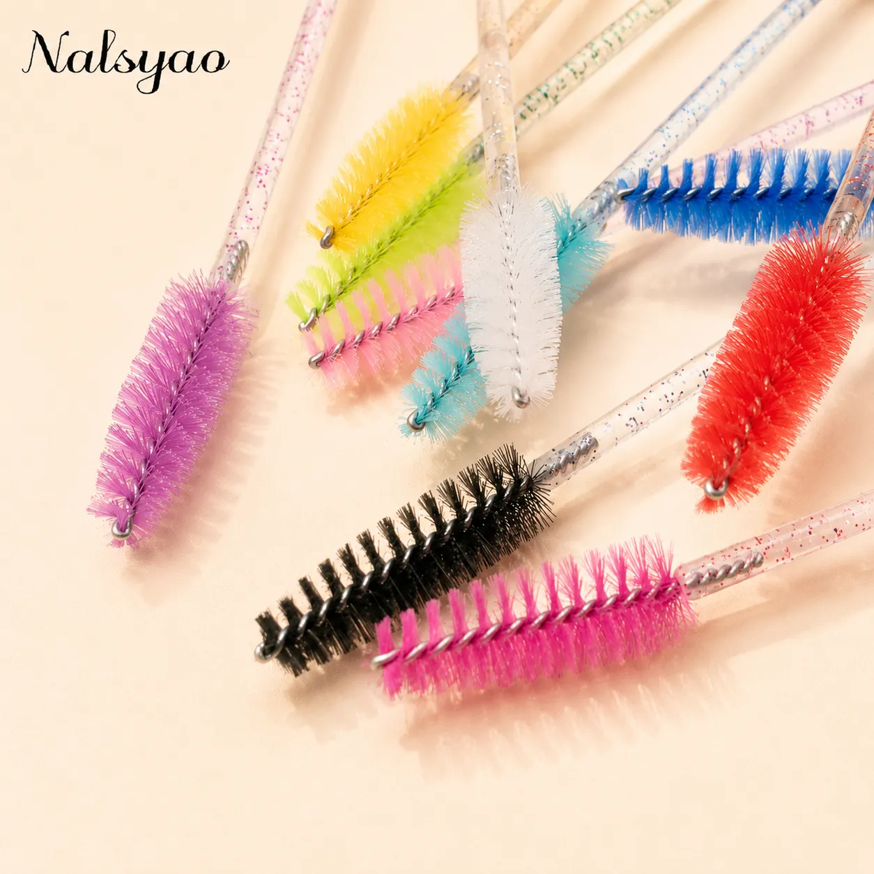 일회용 마스카라 완드 눈썹 브러시 애플리케이터 속눈썹 브러쉬 50pcs 속눈썹 연장 용 재사용 가능한 속눈썹 브러시 튜브 — image 6