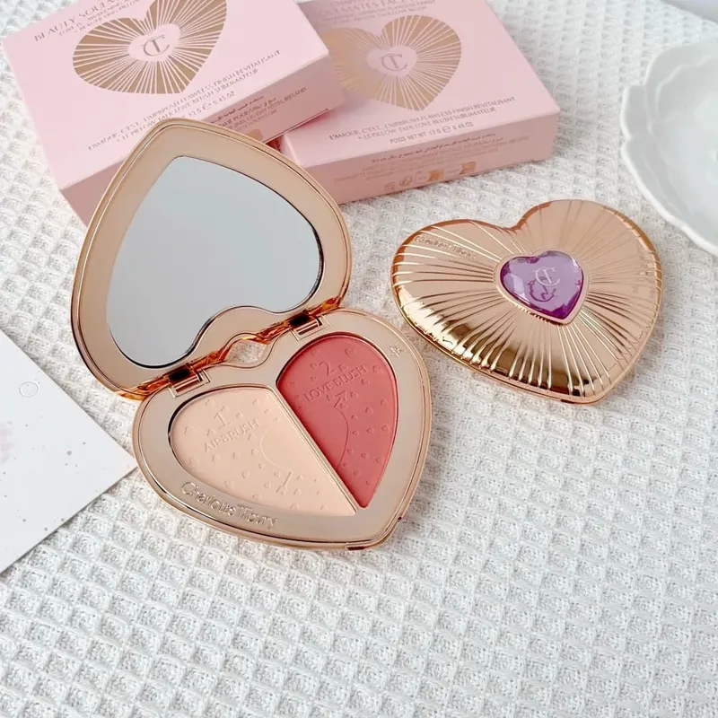 Charlotte tilbury chique pó blush sedoso macio edificável blendable radiante luminoso de longa duração brilho natural swish pop maquiagem — image 5
