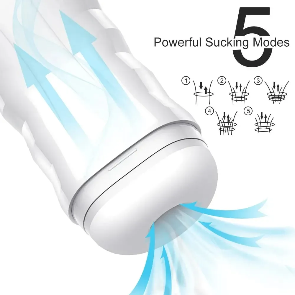 Automatic Male Masturbator Powerful Vibration Blowjob Sucking Machine Silicone Masturbation Cup Adult Supplies Sex Toy for Men — image 3