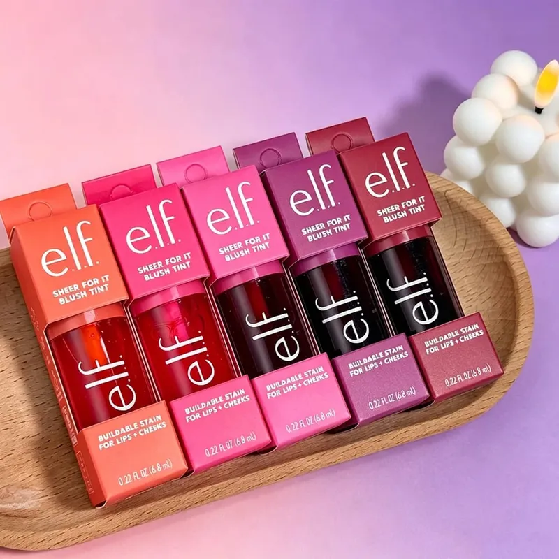 Elf New Sheer For It Blush Tint Dual-Use Liquid Blush Lip Gloss Sheer Tone Smooth Texture Nice Glow For Lip Cheek Daily Makeup — image 3