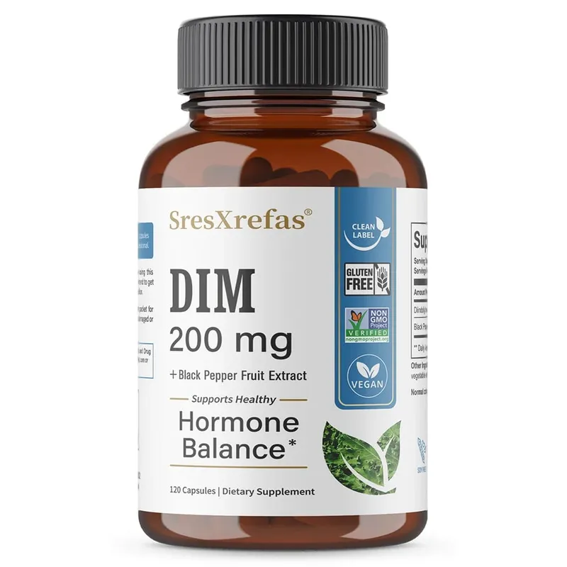 Doplněk DIM 200 mg Unisex podpora menopauzy Podpora antioxidantů Podpora celkového zdraví — image 9