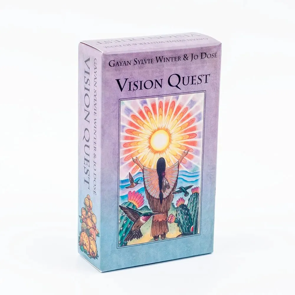 ขายร้อน Vision Quest Tarot 78 ดาดฟ้า 10.3*6 ซม.Fate Divination ไพ่ทาโรต์ FortuneTelling การ์ดเกม Party Board เกม — image 2