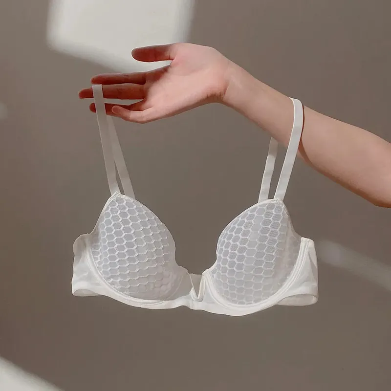 Ensemble de soutien-gorge minimiseur Ultra-fin pour femme, buste complet, soutien latéral à armatures doux, Lingerie confortable Anti-affaissement — image 13