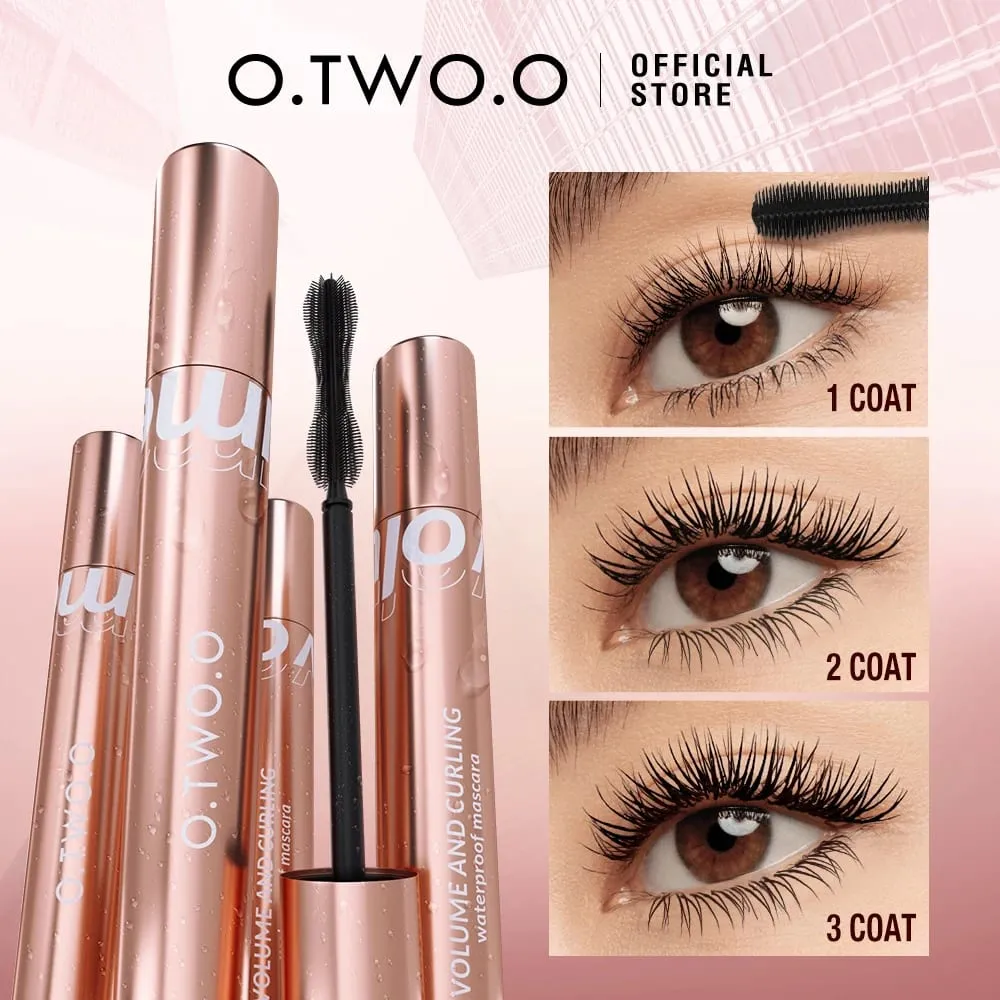 O.TWO.O 8 τμχ Πλήρες κιτ Μακιγιάζ Περιλαμβάνει Eyeliner Lipstick Blusher Face Setting Powder Mascara Eyelash Curler Sunscreen Cosmetic