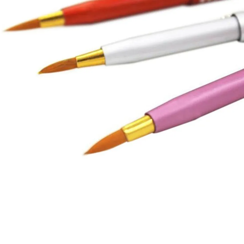 Pinceaux à lèvres de maquillage portables rétractables, pinceau cosmétique pour fard à paupières avec capuchon, outils de maquillage pour femmes — image 3