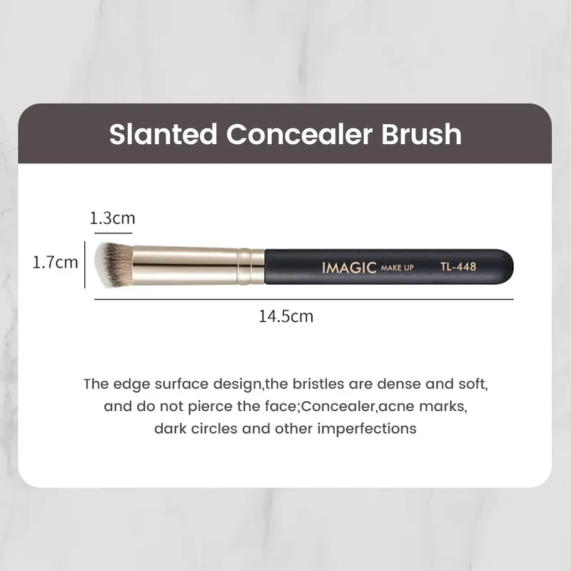 Brosse anti-cernes en cheveux synthétiques doux, pinceaux pour mélanger le fond de teint, soins de la peau, cosmétiques professionnels, outils de beauté — image 4