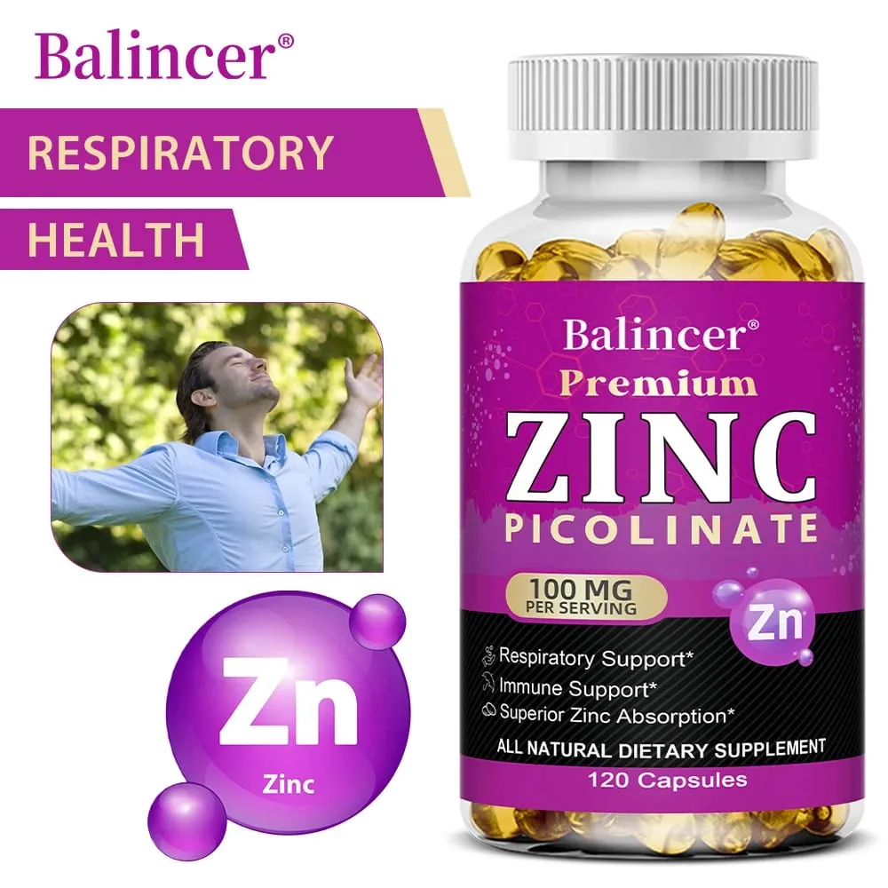 Zinc Picolinate 100 Mg - Superior Zinc Absorption Boosts Immune Support Sleep & Energy Supports Respiratory Health — image 1