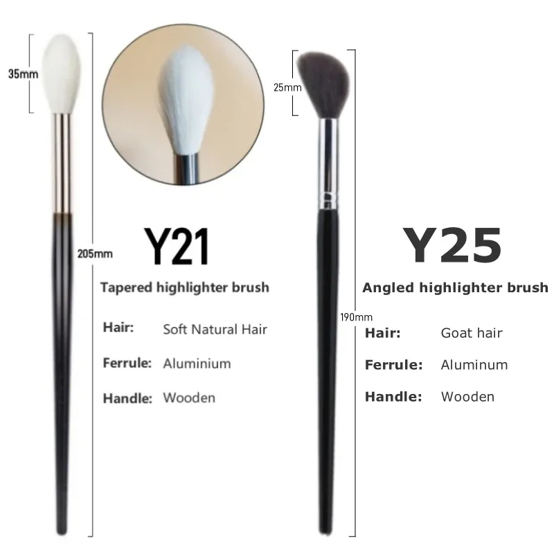 Highlighter Make-up Pinsel Top Ziegenhaar Hochwertige Lidschatten Blender Kontur Augenbrauen Lidschatten Make-up Pinsel — image 8