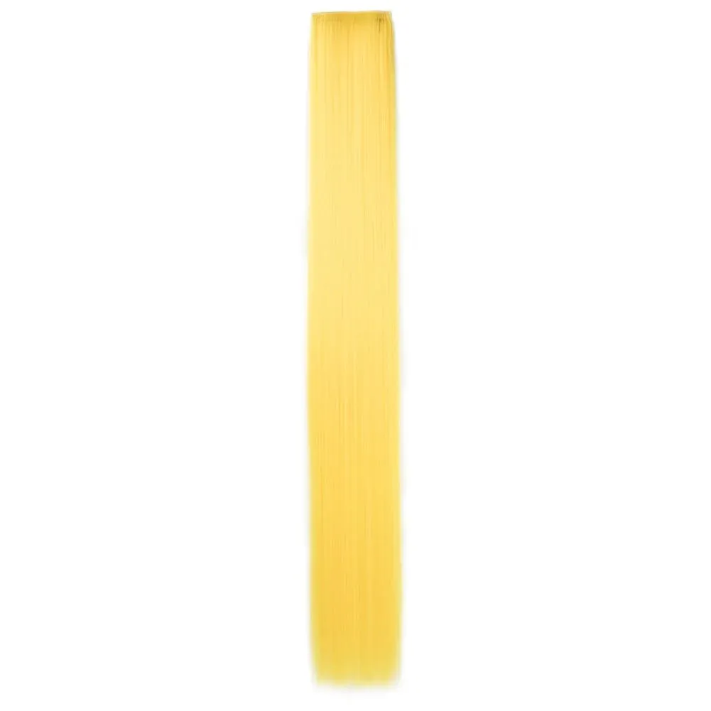 Clip in Hair Extensions Colored Party Highlights 30 inches Multi-colors Straight Hair Synthetic Hairpieces — image 14