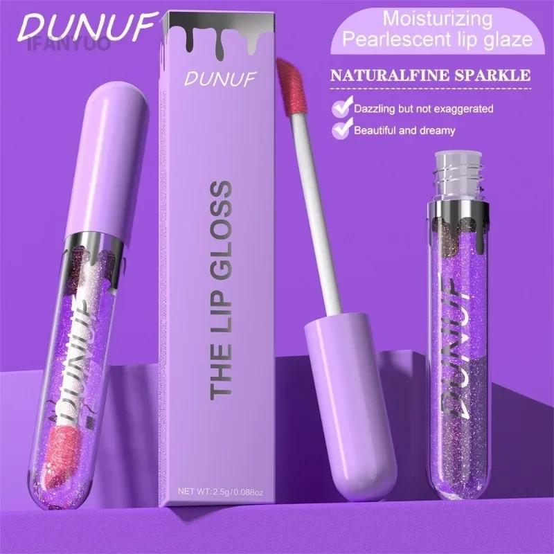 1pc Metallico Rossetto Liquido di Lunga Durata Glitter Lip Smalto Impermeabile Idratare Marrone Lip Tinta Lucido Shimmer Lipgloss Trucco — image 5