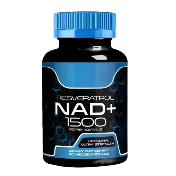NAD + แคปซูลพร้อม Resveratrol สมุนไพรต้านอนุมูลอิสระอาหารเสริมสนับสนุน Cellular Health Energy & Anti Aging สำหรับผู้หญิงผู้ชาย 90 ชิ้น