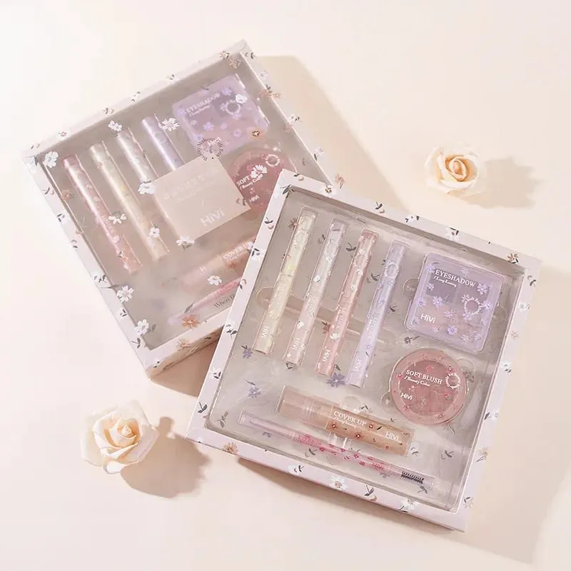 8 PCS Makeup Kit Waterproof Lipstick Eyebrow Pencil Concealer Blush Eyeshadow Palette Korean Cosmetics Full Set For Women — image 4