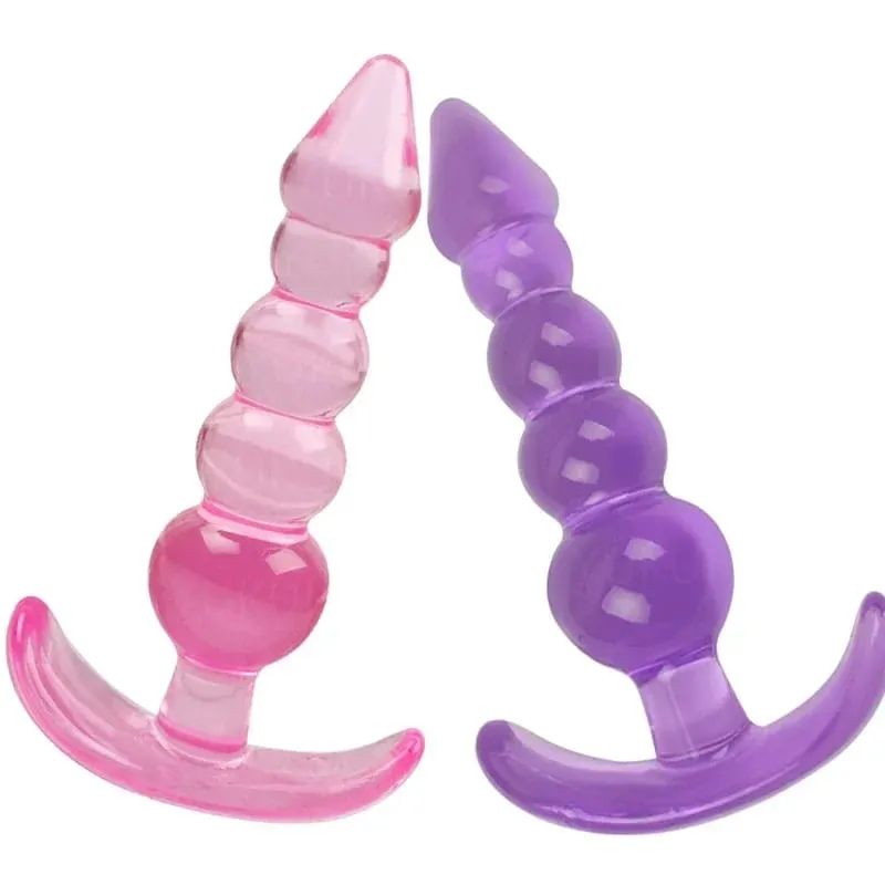 Měkké silikonové anální špunty Anální korálky Dildo anální kolík Masáž prostaty Unisex Sexy zátka Sexuální hračka pro dospělé pro muže Ženy Hry pro dospělé — image 6