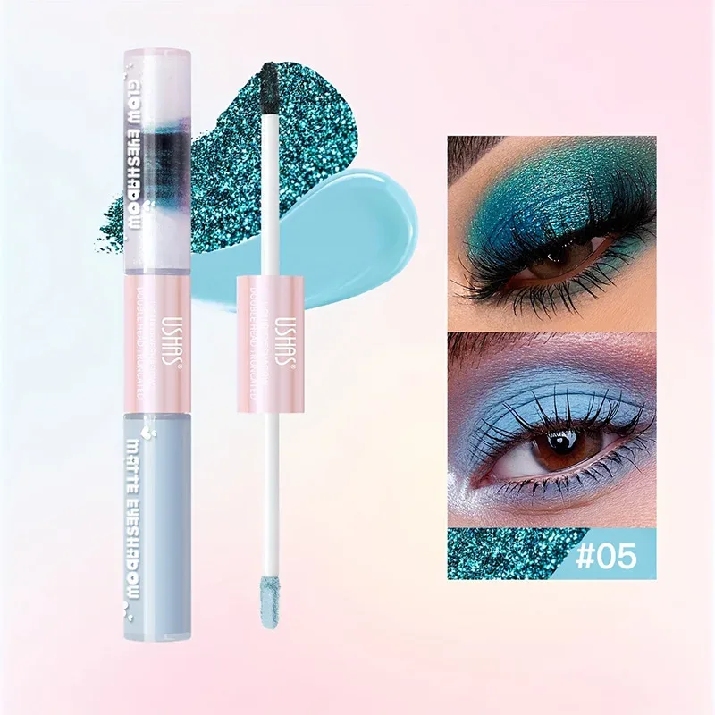 Fard à paupières mat, 6 couleurs, résistant à l'eau et à la sueur, longue durée, facile à colorer, à reflets bleus, liquide naturel, maquillage — image 7