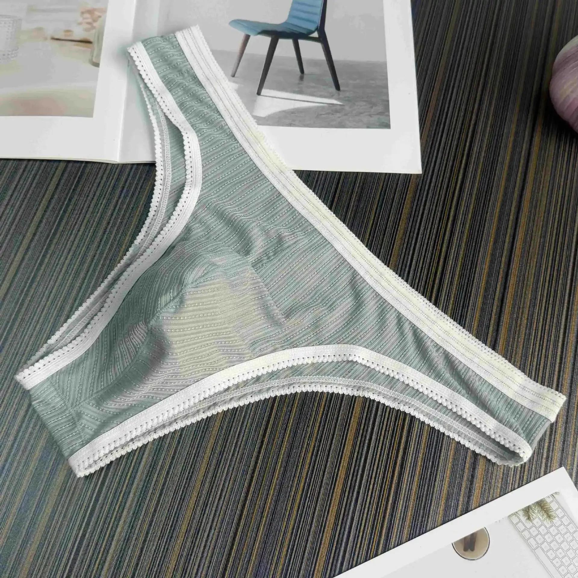 New Men Triangle Briefs Comfortable Breathable Sexy Underwear Large Pouch Solid Color — image 5