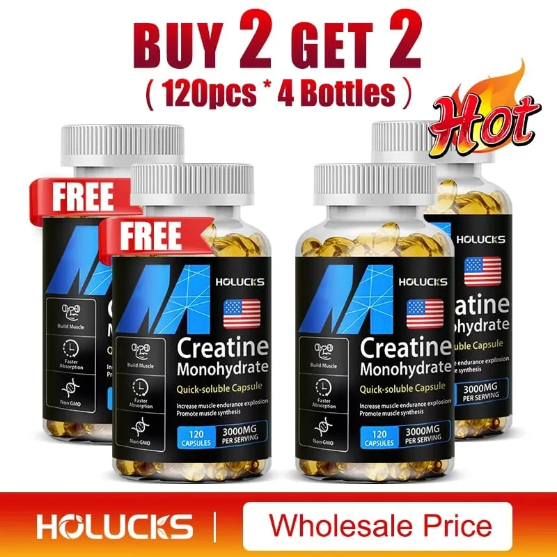 ซื้อ 2 แถม 2 ฟรี! แคปซูลครีเอทีนโมโนไฮเดรตบริสุทธิ์สนับสนุนการเจริญเติบโตของกล้ามเนื้อ ความแข็งแกร่งและประสิทธิภาพช่วยเพิ่มการทำงานของการรับรู้ — image 12