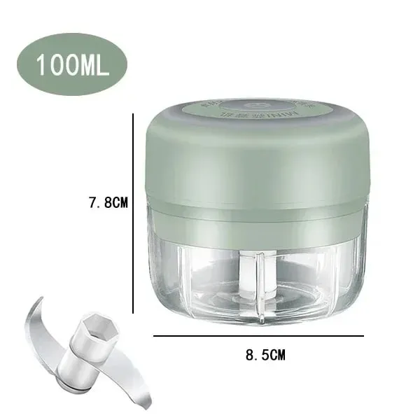 250/100ML hachoir à ail USB charge puissant Mini hachoir à ail électrique Portable broyeur à ail cuisine hachoir alimentaire unisexe
