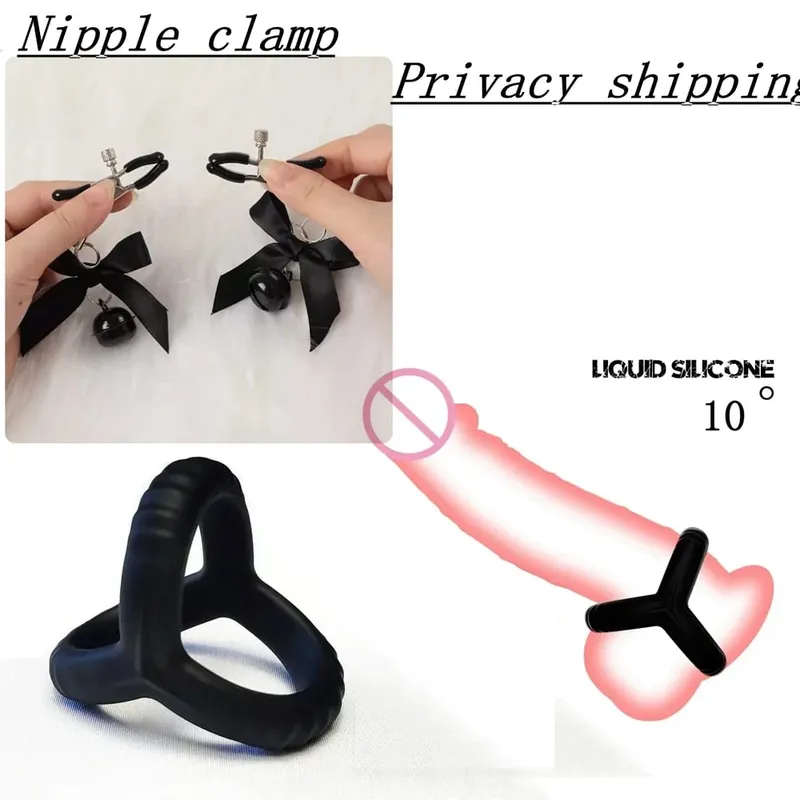 Sort silikone Cockring Forsinkelse Ejakulation Sædlås Ring Genanvendelig Cockring Mænd Penisring Sexlegetøj til par Sexbutik — image 9