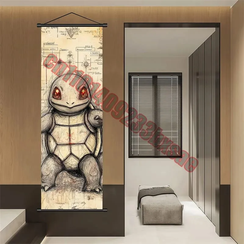 Poster Pokemon Cetakan Anime Dinding Karya Seni Gengar Gambar Lukisan Charizard Kanvas Skrol Gantung Pikachu Hiasan Bilik Rumah — image 13